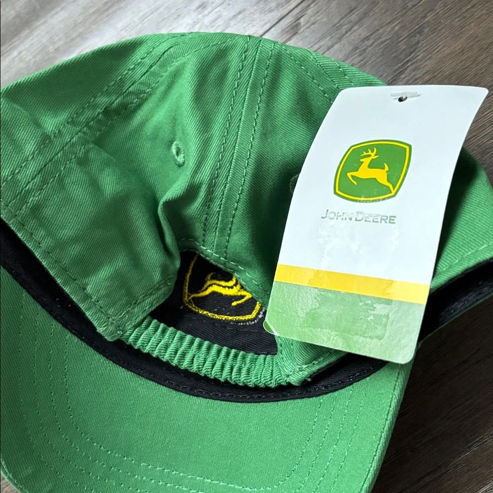 John Deere Elastic back embroidered logo,6 vent panel,baseball/trucker cap